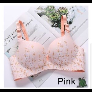 Women Flower Print Seamless Bra Sexy